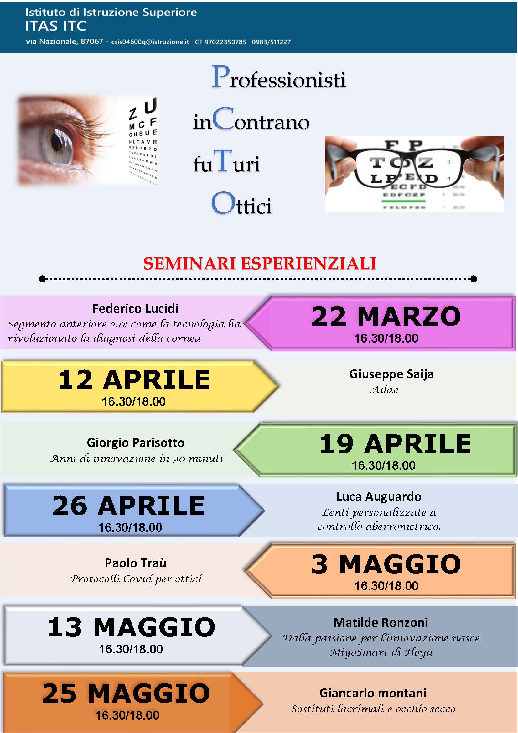 locandina PCTO OTTICO