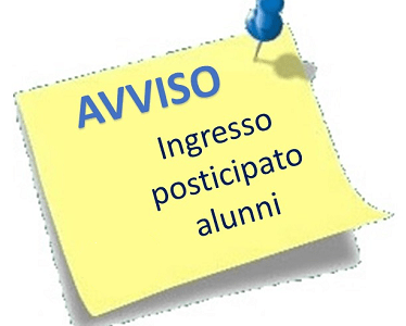 avviso ingresso posticipato