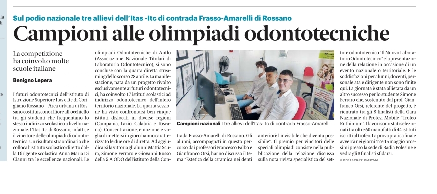 itasitc olimpiadi odo